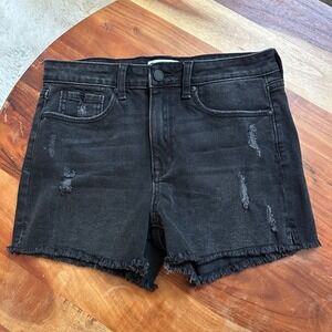 JBD Black Denim Light Distressed‎ Shorts Size Medium